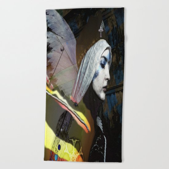 Saint Dymphna Reborn Beach Towel