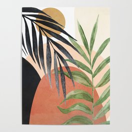 Abstract Tropical Art VI Poster