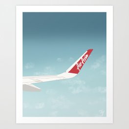 Up in the air.  Art Print