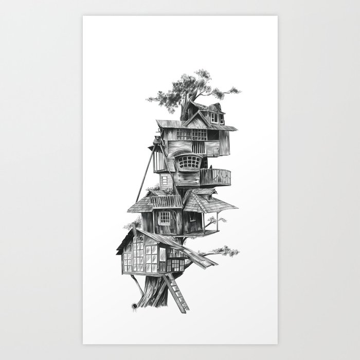 Treehouse Art Print