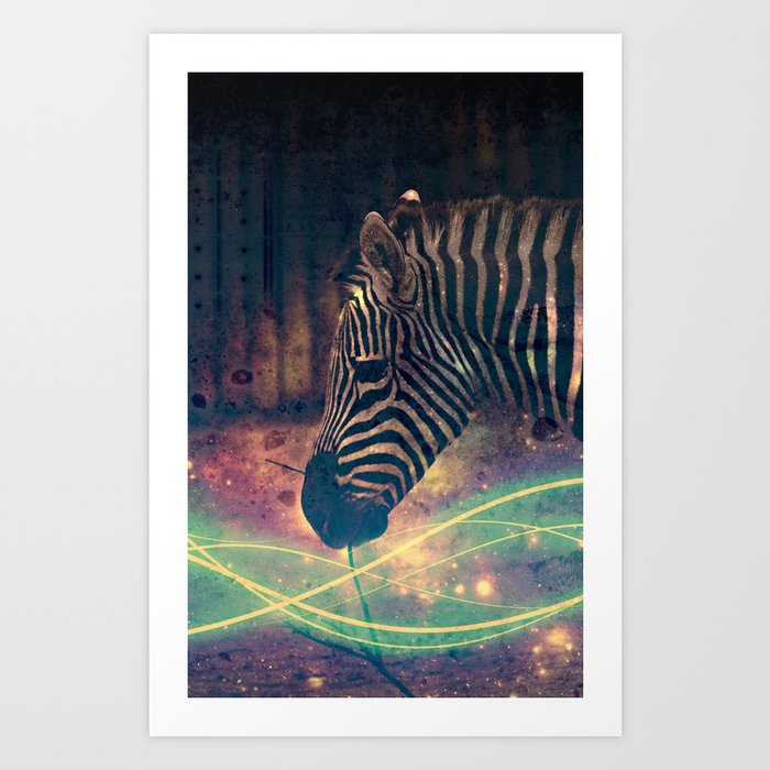 Zebra Art Print by Angelandspot | Society6