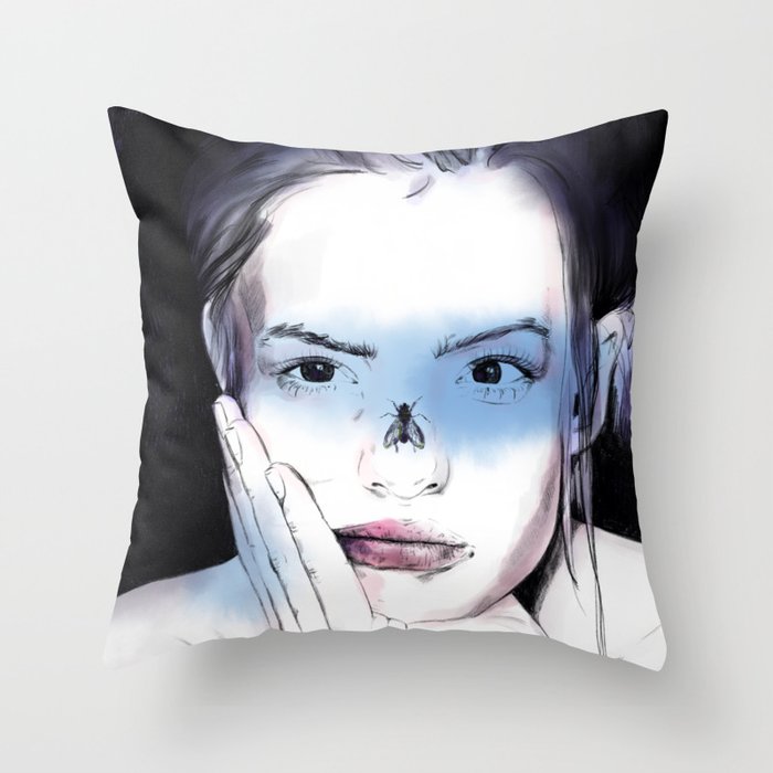 The fly. Throw Pillow