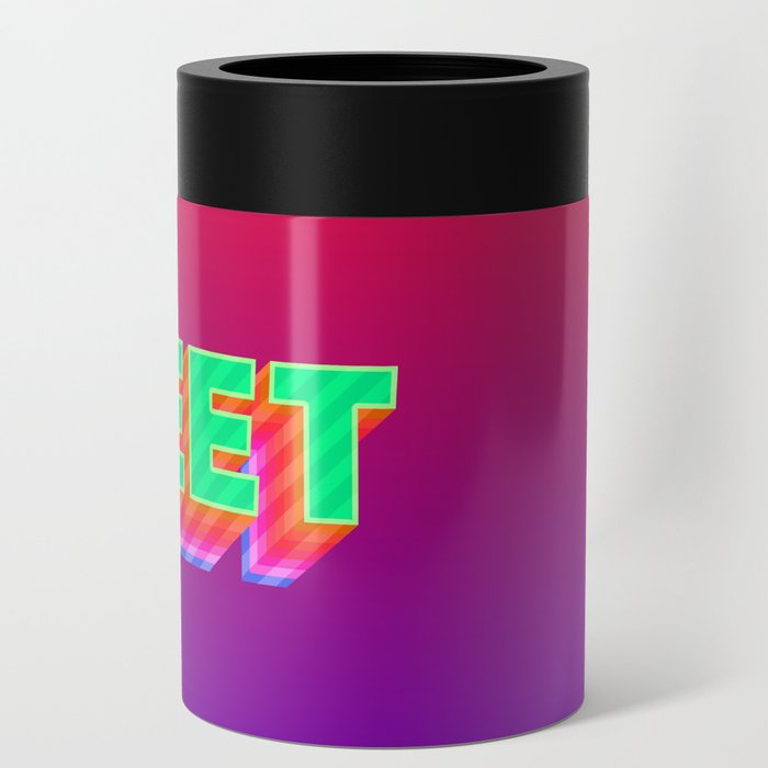 Yeet Meme Colorful Typography Can Cooler By Alicewieckowska Society6