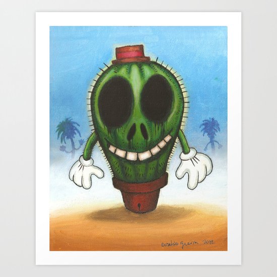 Cactus in freedom Art Print