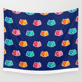 Chromatic Cats Wall Tapestry