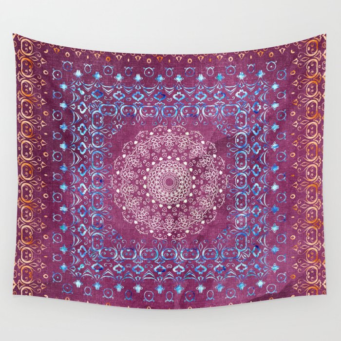 Old Bookshop Magic Mandala Wall Tapestry