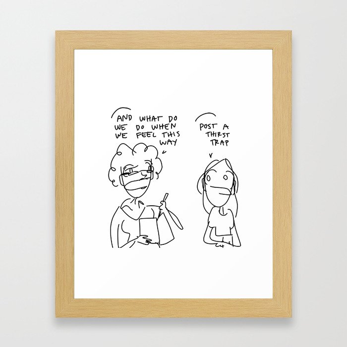 therapy Framed Art Print