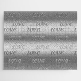 Silver Trendy modern Love Collection Jigsaw Puzzle