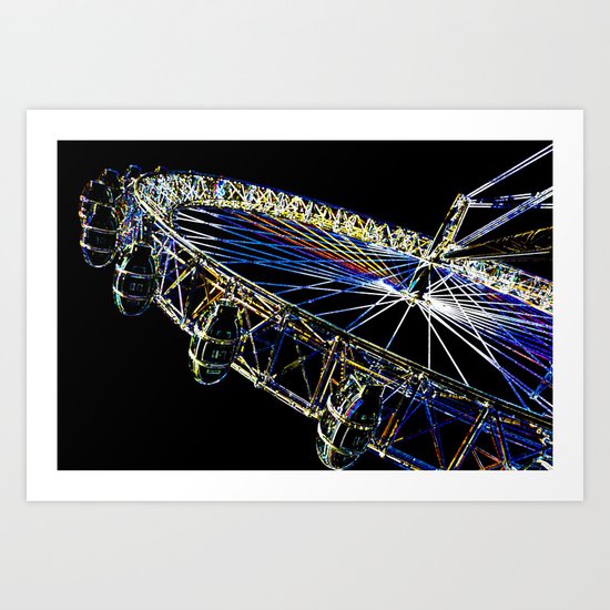 The London Eye Art Art Print