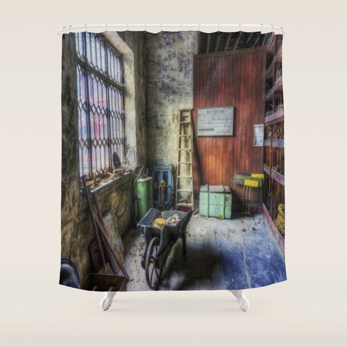 Olde Victorian Slate Workshop Shower Curtain By Ianmitchell Society6