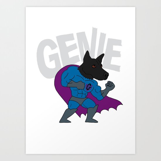 Genie! Art Print
