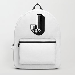 Letter J Backpack | Regalo, Digital, Gift, Typo, Nombre, Popart, Abecedario, J, Letras, Alfabeto 