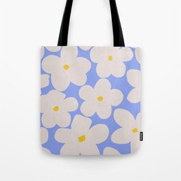 Pastel Retro Daisy Flowers Tote Bag