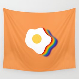 Rainbow fried egg 3 Wall Tapestry