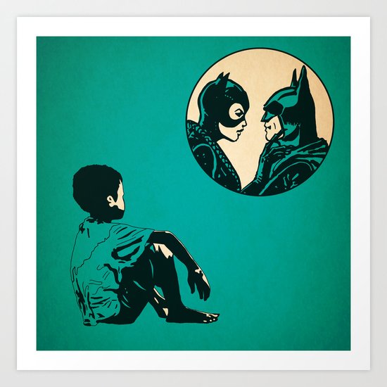 Watching Wild Life Art Print