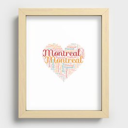 Montreal honeymoon Recessed Framed Print