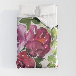the pink flowers N.o 4 Duvet Cover
