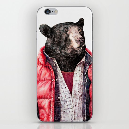 Black Bear iPhone Skin