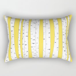 Aspen Forest - Yellow Rectangular Pillow