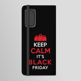 Black Friday Shopping Saying Android Wallet Case