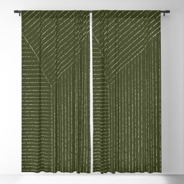 Lines (Olive Green) Blackout Curtain