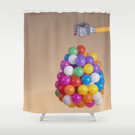 Toy machine Shower Curtain