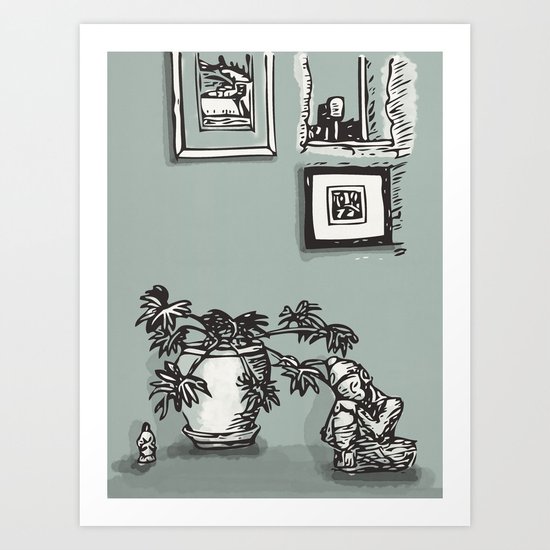 Down Farm Barn Art Print