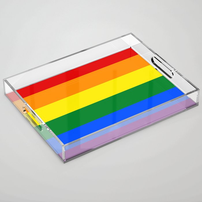 flag of LGBT 2 Acrylic Tray