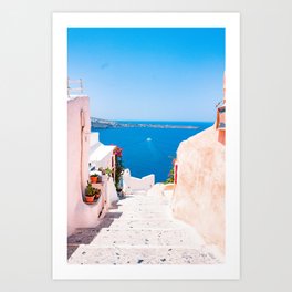 Summer In Santorini Art Print