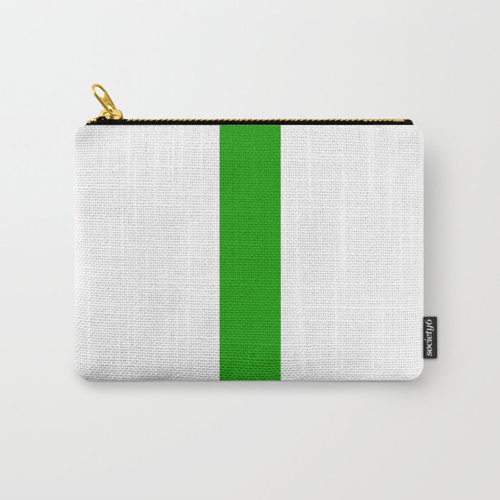 letter L (Green & White) Carry-All Pouch