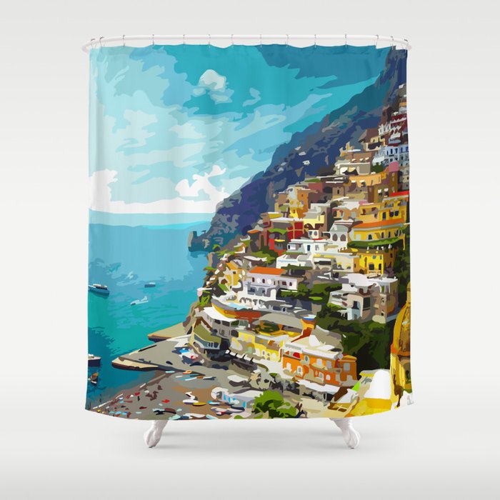 Amalfi Coast, Italy Shower Curtain