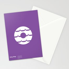 "Party Ring" Biscuit poster Stationery Cards
