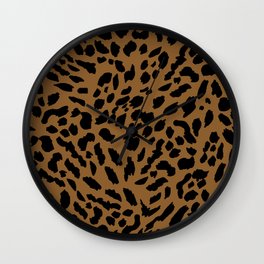 cheetah pattern dark brown animal patterns Wall Clock | Graphicdesign, Aesthetic, Animalpatterns, Jungle, Trendy, Pattern, Pink, Cuteanimals, Spots, Wild 