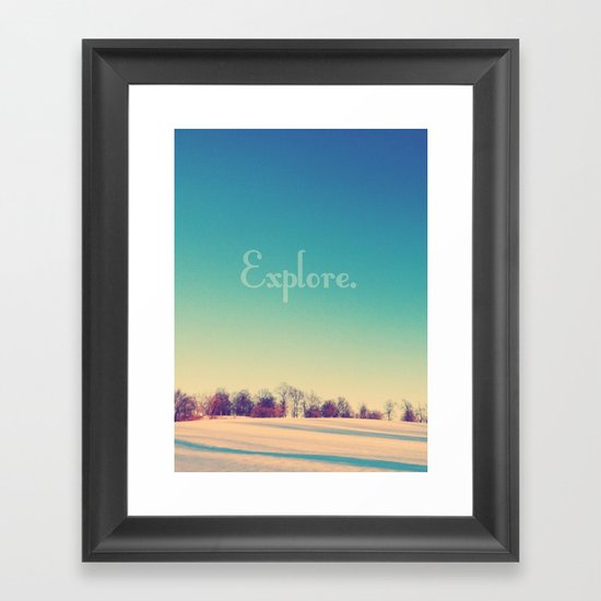 Explore Framed Art Print