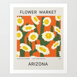 ARIZONA FLOWER MARKET  Art Print