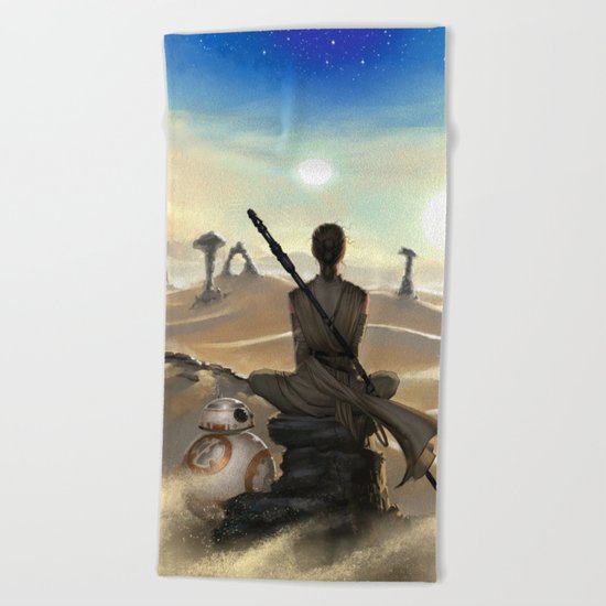 StarWars - Rey Beach Towel