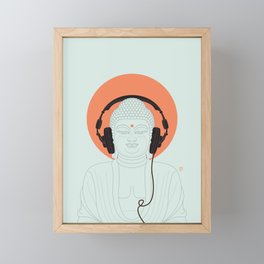 Buddha : Listen to Om! Framed Mini Art Print