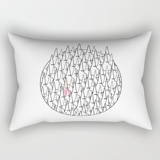 Ice-cream between ghosts Rectangular Pillow
