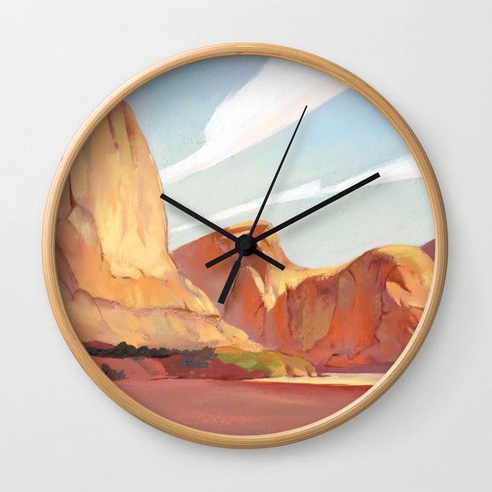 Desert Landscape Wall Clock