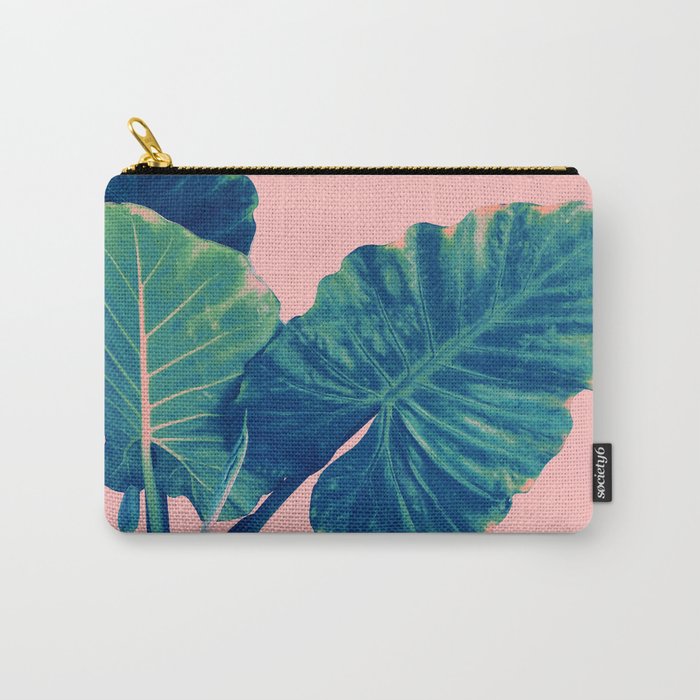 Greenery on Blush Carry-All Pouch