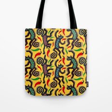 Hot Pepper DANCING CATS Tote Bag