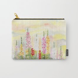 Impressionist Lupine Garden Carry-All Pouch