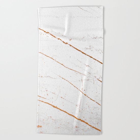 Rose Gold Marble #society6 #decor #buyart Beach Towel