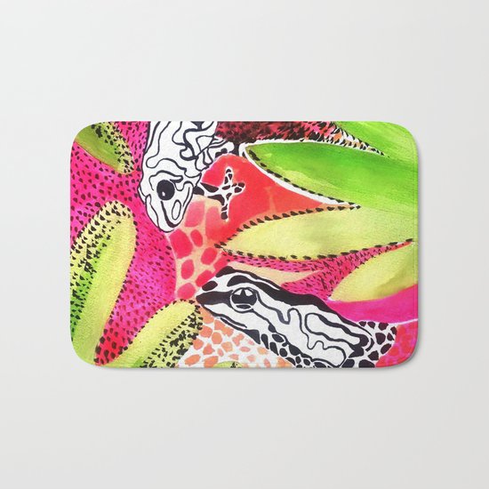Happy Frogs Bath Mat