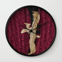 A Lot Psycho (Homage to Juri of Street Fighter) Wall Clock | Digital, Graphic Design, Pop Art, Game 