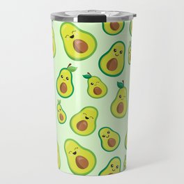 Cute Avocado Pattern Travel Mug