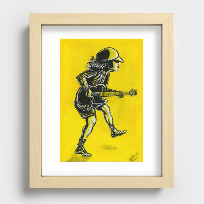 Angus Young Recessed Framed Print