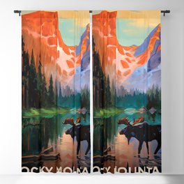 Rocky Mountains Blackout Curtain