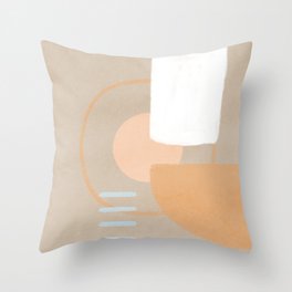 Simple shapes boho minimalist design Throw Pillow