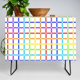 Rainbow Gingham Light 01 Credenza